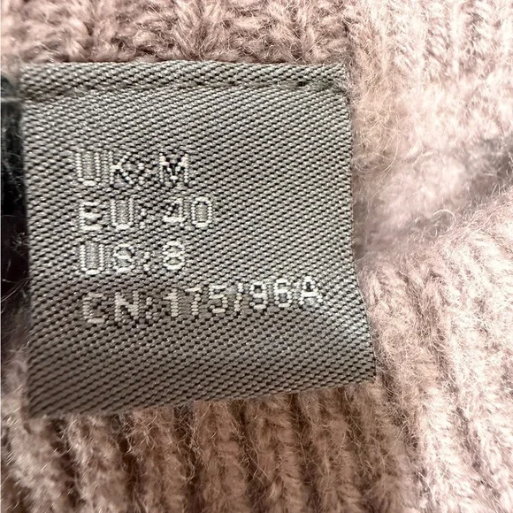 Sweaty Betty Purple Wool and Cashmere Blend Sweater Cable Knit Sweater size US 8 - Picture 5 of 8